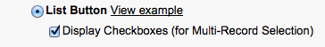Salesforce List Button