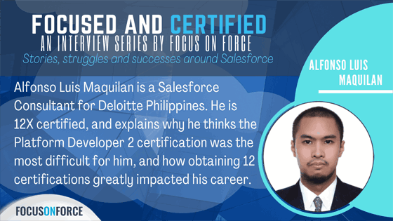 Salesforce Consultant Alfonso Maquilan Salesforce Consultant Alfonso Maquilan